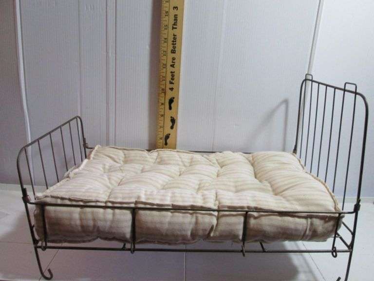 Vintage Doll Bed 12"x10"x18"