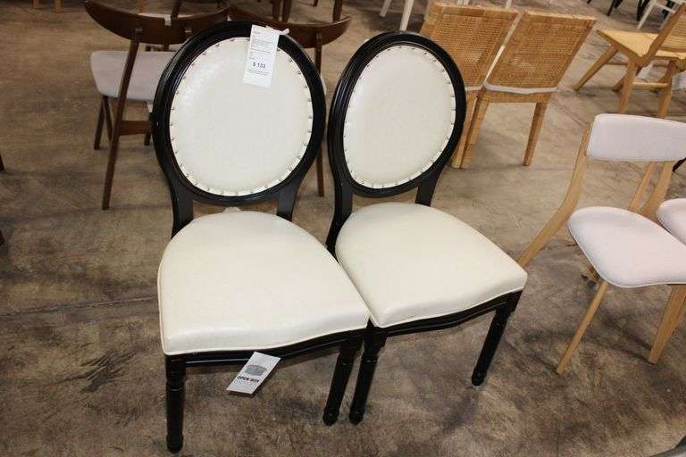 White & Black Dining Chairs