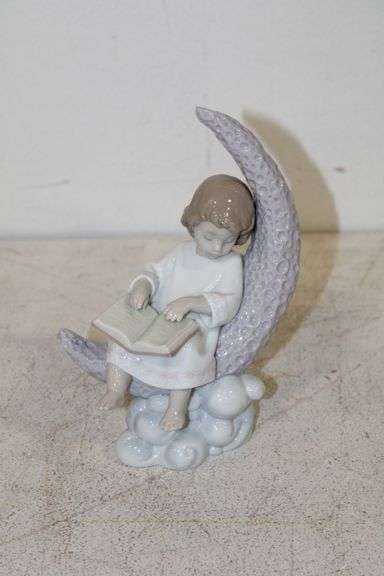 Lladro Girl with The Moon Figure