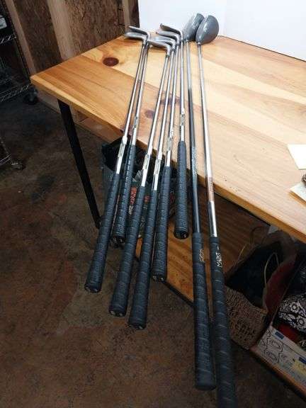 8 Golf Clubs and Irons : Rifle Irons and 2 Clubs Mars Zero Gravity and Mars Extra Lite