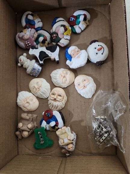 Assorted Hand Painted Ceramics ato Make Into Brooches