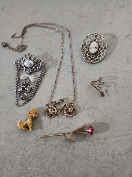 Jewelry, SC Brooch, Ring, Bike Necklace, Etc.