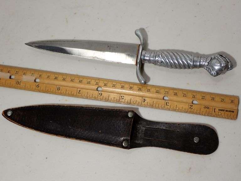 Mid Century - Korium PIC Japan Dragon Claw Hunting Knife & Sheath