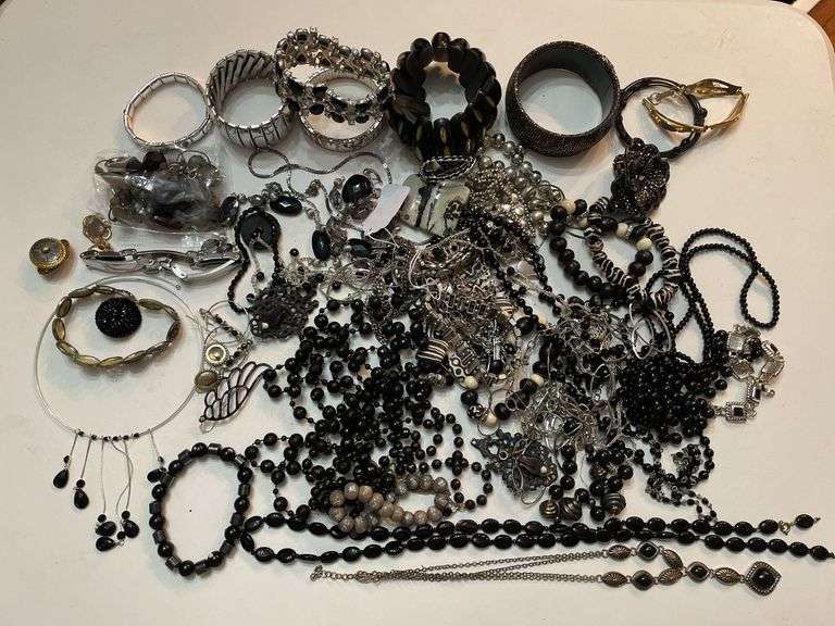 Assortment of costume jewelry