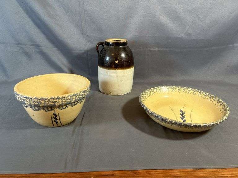 Two-Tone Stoneware Jug & RRP Bowls