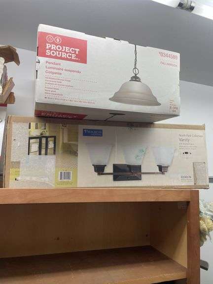 Brass finish light fixtures