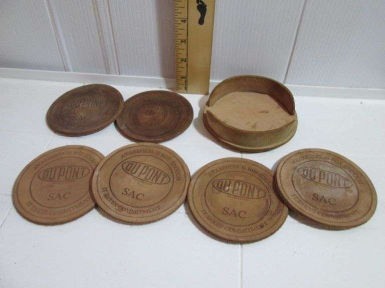 Dupont SAC Leather Coaster Set
