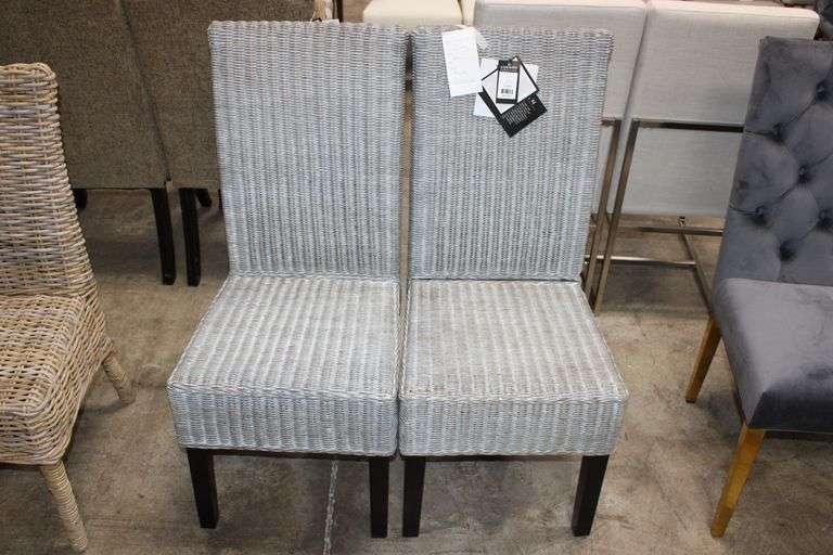 Safavieh Gray Wicker Chairs