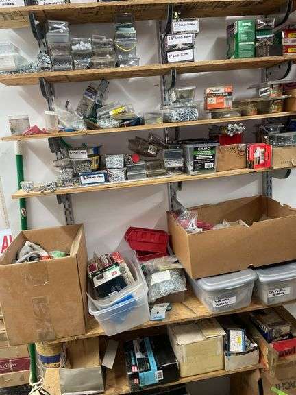 Assortment of nuts and bolts