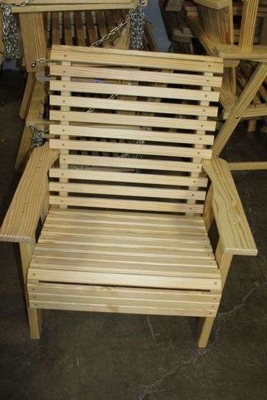 New Amish Built Slatted Armchair