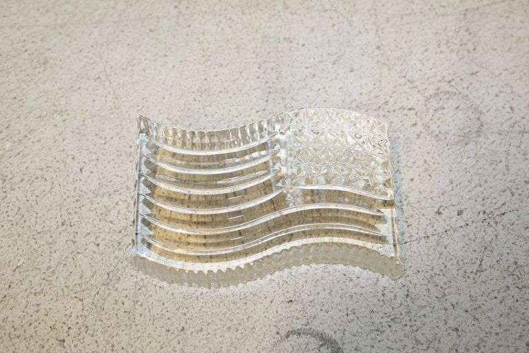 Waterford Crystal U.S. Flag Paperweight