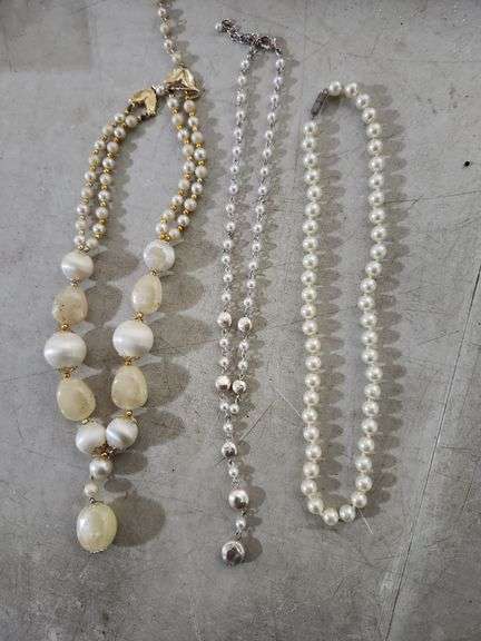 3 Vtg. Necklaces (One Japan)