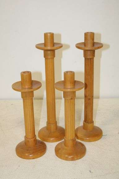 Italian Wood Candlesticks