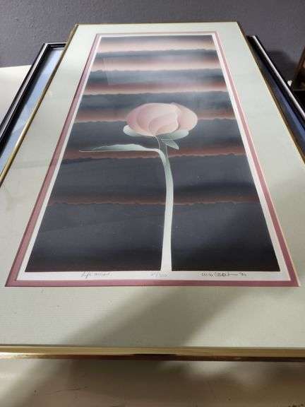 Singed Flower Print # 211/300 18.5 x34.5