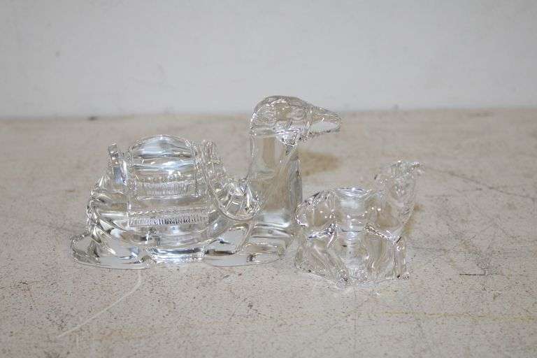 Waterford Nativity Camel & Lamb Figures