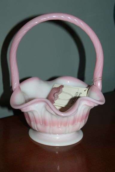 Fenton Glass Basket