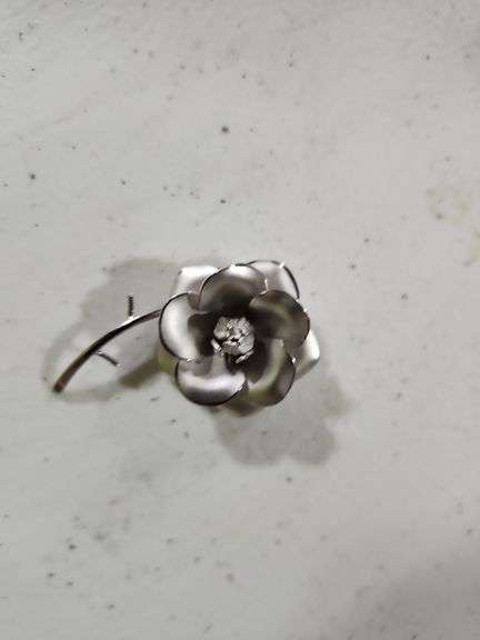 Sterling Rch-Kino Rose Brooch