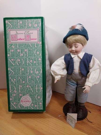 Edwin Knowles Little Boy Blue Doll from Mother Goose Collection