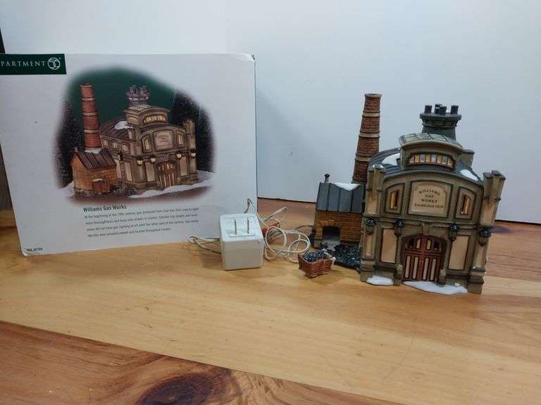 Dickens Village Williams Gas Works Model Village Building