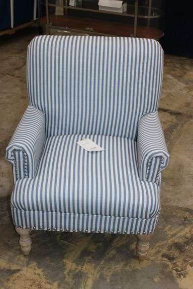 Blue & White Stripe Chair
