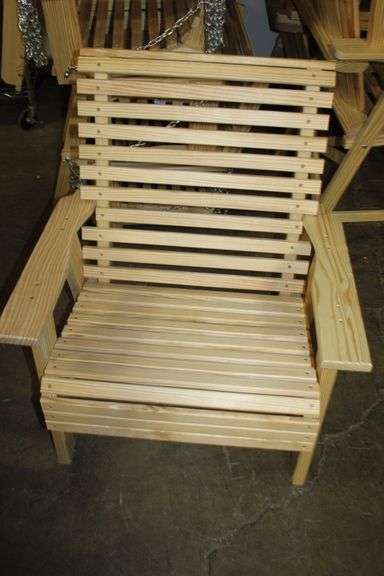 New Amish Built Slatted Armchair