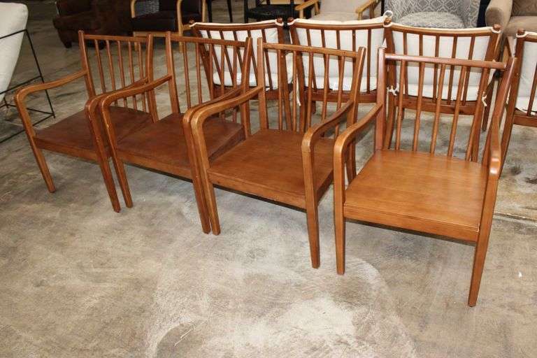 Set of Four Wood Chairs