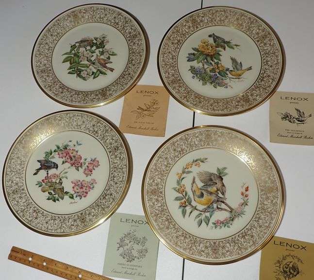 4x FOUR FLAWLESS - LENOX EDWARD MARSHALL BOEHM LIMITED EDITION BOEHM BIRDS 10.75''