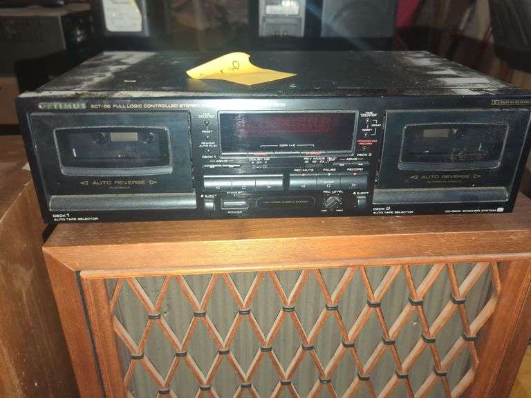 Optimus SCT-56 Double Cassette Deck