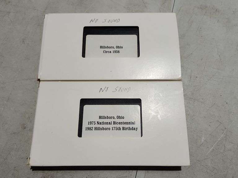 Hillsboro, Ohio VHS Tapes Circa 1938 and 1975 National Bicentennial 1982 Hillsboro 175th Birthday Ne