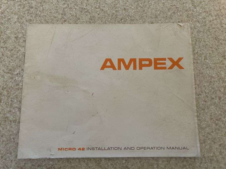 Ampex Micro 42 Manual