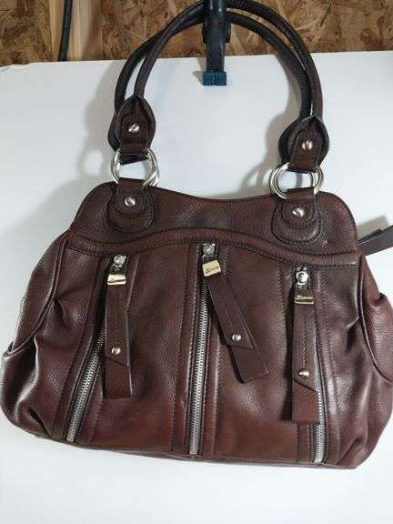 B Makowsky Leather Handbag