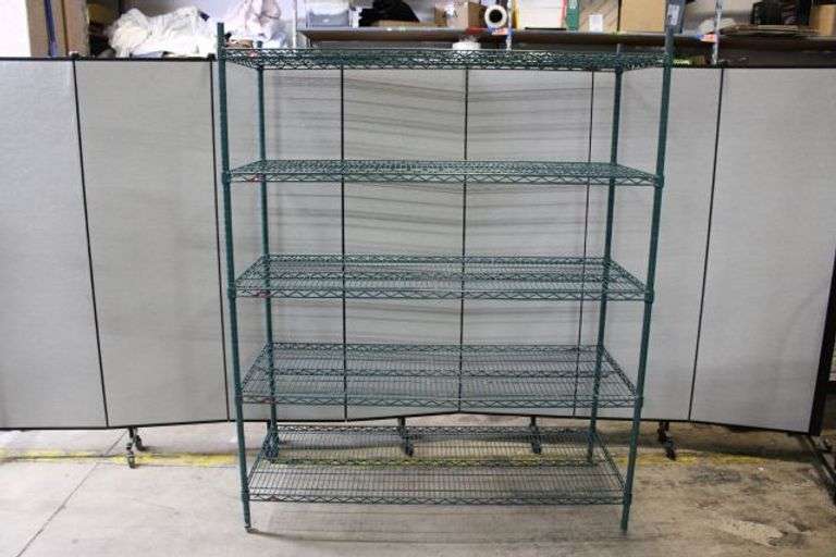 Green Metro Wire Shelving Unit - Auction Ohio