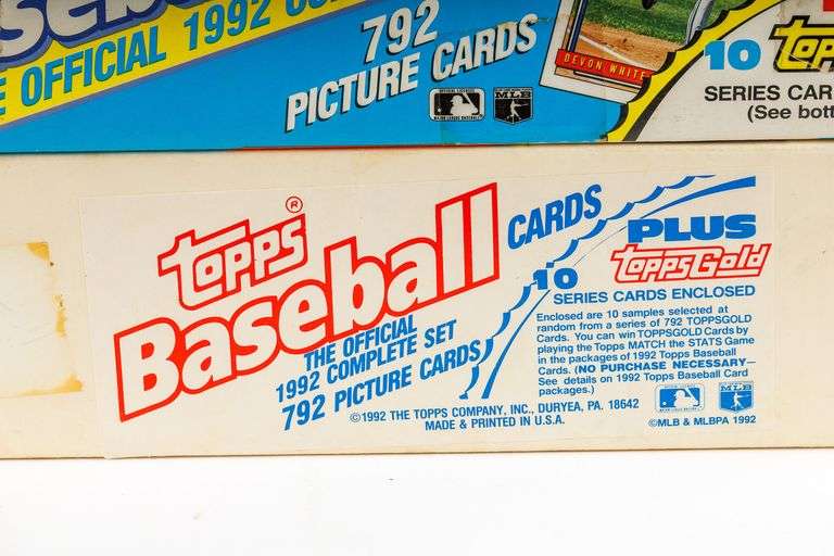 1992 and 1993 Topps Baseball Cards