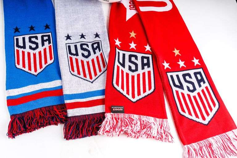 Women's Soccer US National Team Scarves and Soccer Ball