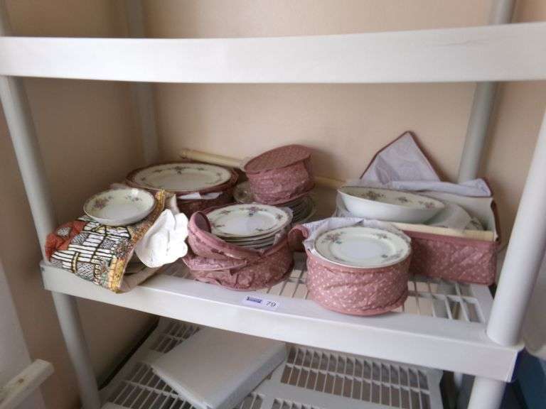 Sakura China Set & Misc. Glassware Set