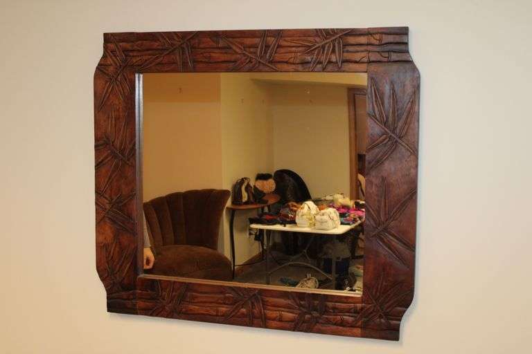 Bamboo Wall Mirror