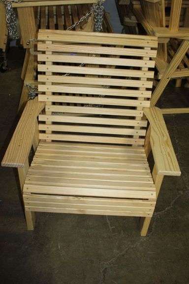 New Amish Built Slatted Armchair
