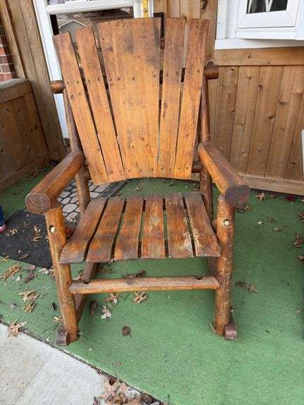 Outdoor Wood Rocker