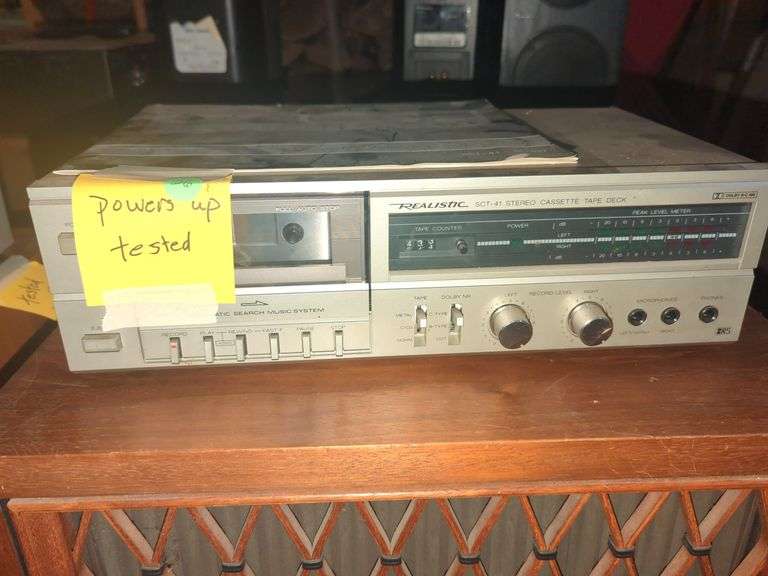 Realistic SCT-41 Stereo Cassette Tape Deck