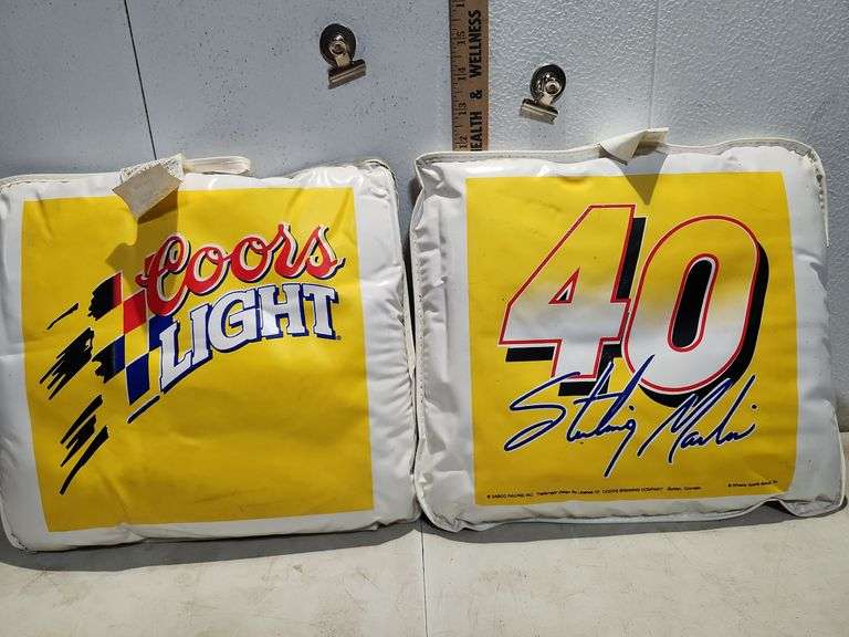 Pair Of Coors Light Stadium Cushions