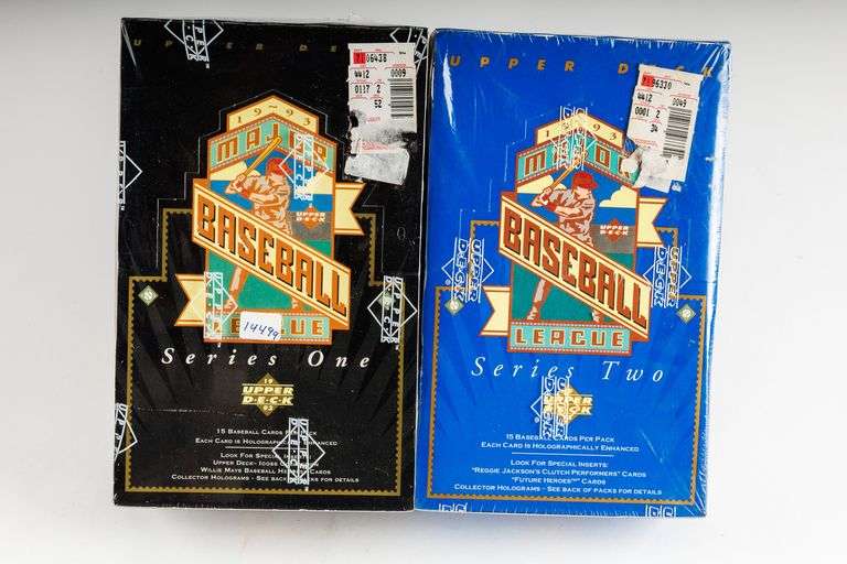 Sealed Boxes- 1993 Upper Deck Series One and Series Two Baseball Cards