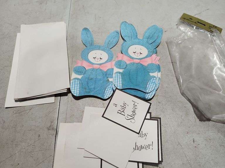 Vintage Unused Baby Shower Invitations