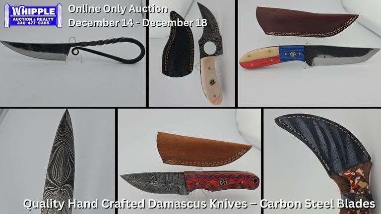 Hand Crafted Damascus Knives - Quality Carbon Steel Knives