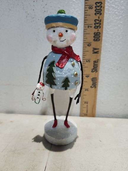 New In Box Lori C Mitchell ESC Flurry Snowman Figure