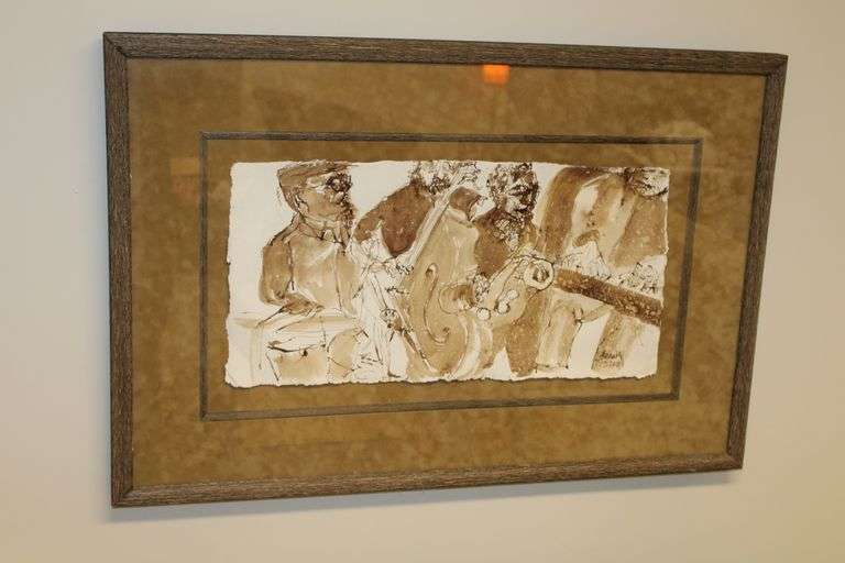 Abstract Musicians Print