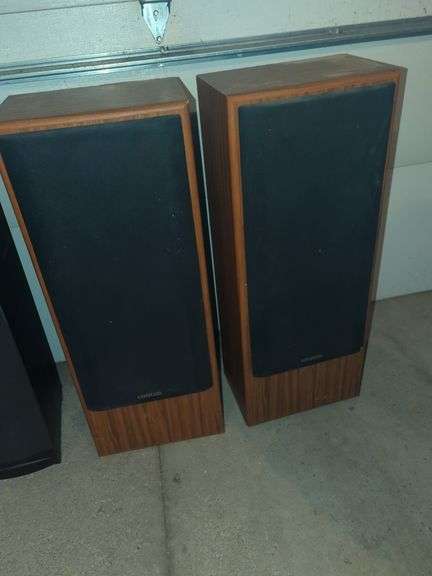 Pair of Kenwood JL-801 Wood Grain Floor Speakers