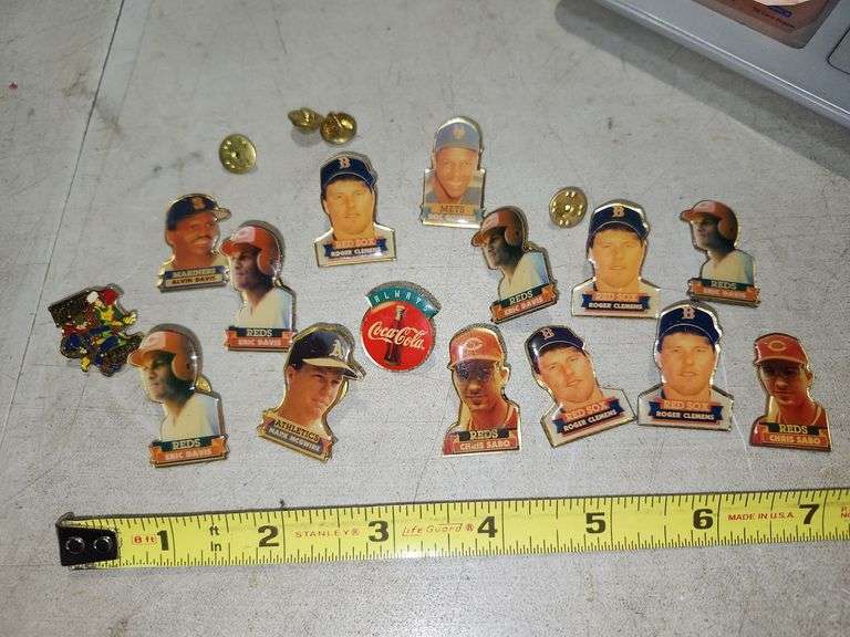 1990's Sports Pins 4 Are Missing Posts and Coca Cola Pin