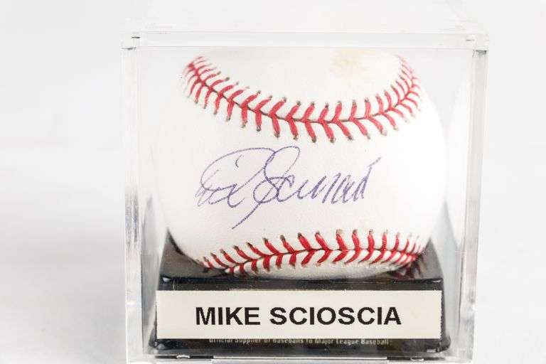 Signed Baseball- Mike Scioscia
