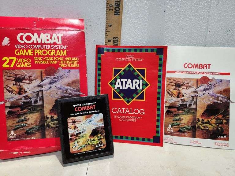 1978 Combat Video Computer System Game Program Atari CX2601