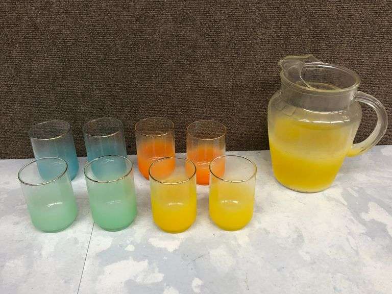 Vintage Water Pitcher Set